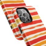 Striped Orange Watercolor Phone Case — Magnetic Impact‑Resistant - Image 55