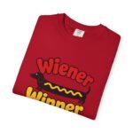 Wiener Winner dachshund hot dog T-shirt | Cute dog typography tee - Image 31