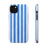 Blue Watercolor Stripe Phone Case — Magnetic Impact-Resistant - Image 13