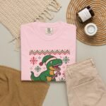 Merry Rawrmas Christmas Dinosaur T-Shirt - Image 40