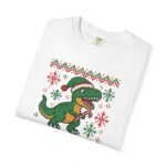 Merry Rawrmas Christmas Dinosaur T-Shirt - Image 3