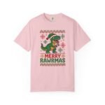 Merry Rawrmas Christmas Dinosaur T-Shirt - Image 37