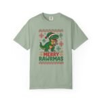 Merry Rawrmas Christmas Dinosaur T-Shirt - Image 21